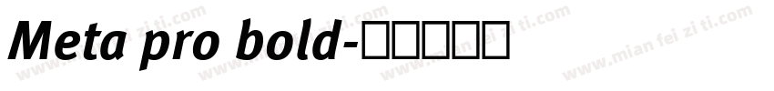 Meta pro bold字体转换